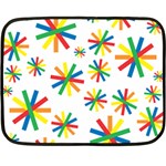 Celebrate Pattern Colorful Design Double Sided Fleece Blanket (Mini)  35 x27  Blanket Front