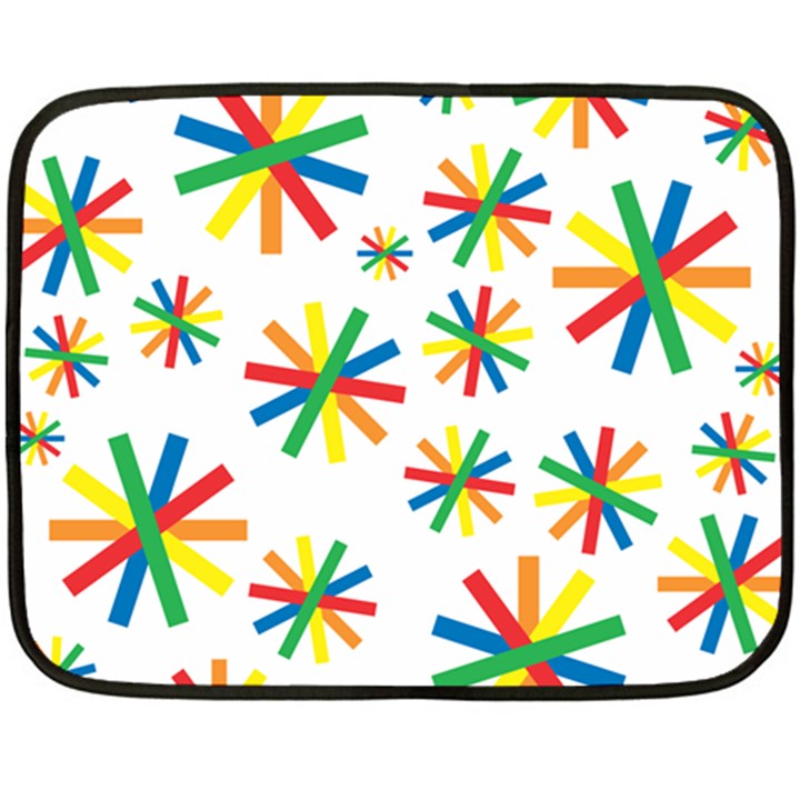 Celebrate Pattern Colorful Design Double Sided Fleece Blanket (Mini) 