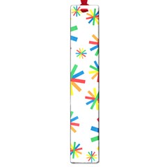 Celebrate Pattern Colorful Design Large Book Marks by Pakrebo