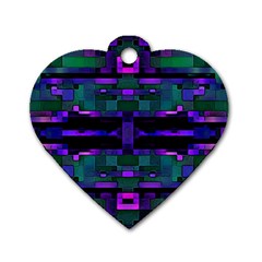 Abstract Pattern Desktop Wallpaper Dog Tag Heart (two Sides) by Pakrebo