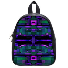 Abstract Pattern Desktop Wallpaper School Bag (small) by Pakrebo