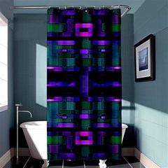 Abstract Pattern Desktop Wallpaper Shower Curtain 36  X 72  (stall)  by Pakrebo