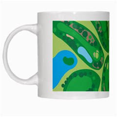 Golf Course Par Golf Course Green White Mugs by Pakrebo