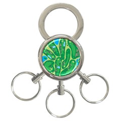 Golf Course Par Golf Course Green 3-ring Key Chains by Pakrebo