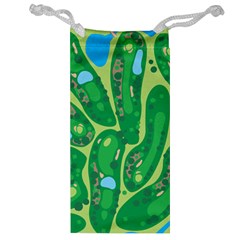 Golf Course Par Golf Course Green Jewelry Bag by Pakrebo