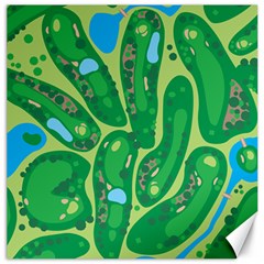 Golf Course Par Golf Course Green Canvas 12  X 12  by Pakrebo