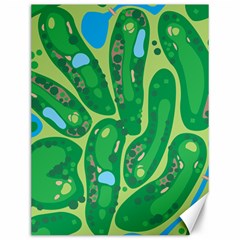 Golf Course Par Golf Course Green Canvas 12  X 16  by Pakrebo