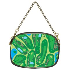 Golf Course Par Golf Course Green Chain Purse (one Side) by Pakrebo