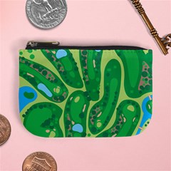 Golf Course Par Golf Course Green Mini Coin Purse by Pakrebo