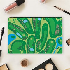 Golf Course Par Golf Course Green Cosmetic Bag (large) by Pakrebo