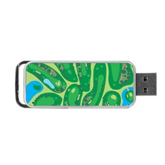 Golf Course Par Golf Course Green Portable Usb Flash (one Side) by Pakrebo