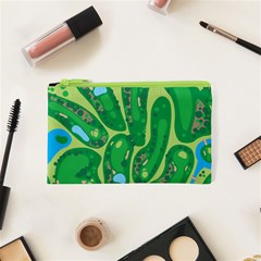 Golf Course Par Golf Course Green Cosmetic Bag (xs) by Pakrebo