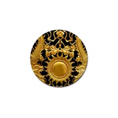 Golden Sun Gold Decoration Wall Golf Ball Marker (4 Pack) by Pakrebo