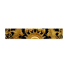 Golden Sun Gold Decoration Wall Flano Scarf (mini) by Pakrebo