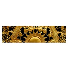 Golden Sun Gold Decoration Wall Satin Scarf (oblong) by Pakrebo