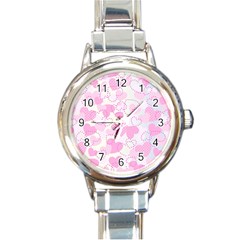 Valentine Background Hearts Bokeh Round Italian Charm Watch by Pakrebo