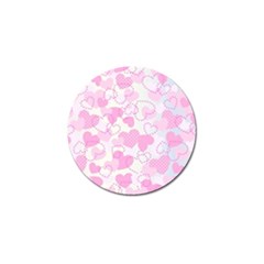 Valentine Background Hearts Bokeh Golf Ball Marker by Pakrebo