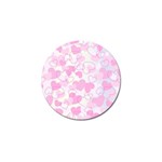 Valentine Background Hearts Bokeh Golf Ball Marker Front