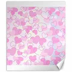 Valentine Background Hearts Bokeh Canvas 20  X 24  by Pakrebo