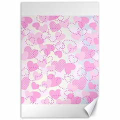 Valentine Background Hearts Bokeh Canvas 24  X 36  by Pakrebo