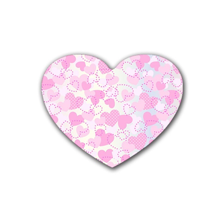 Valentine Background Hearts Bokeh Heart Coaster (4 pack) 