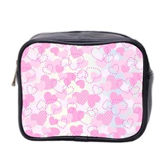 Valentine Background Hearts Bokeh Mini Toiletries Bag (two Sides) by Pakrebo