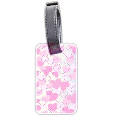 Valentine Background Hearts Bokeh Luggage Tags (two Sides) by Pakrebo