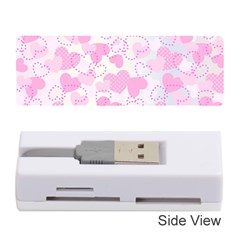 Valentine Background Hearts Bokeh Memory Card Reader (stick) by Pakrebo