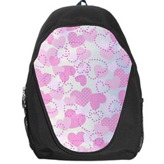 Valentine Background Hearts Bokeh Backpack Bag by Pakrebo