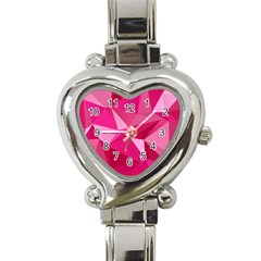 Pattern Halftone Geometric Heart Italian Charm Watch by Pakrebo