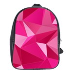 Pattern Halftone Geometric School Bag (Large) Front