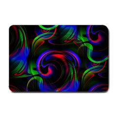 Swirl Background Design Colorful Small Doormat  by Pakrebo