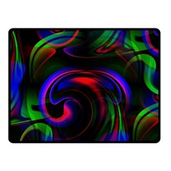 Swirl Background Design Colorful Fleece Blanket (small) by Pakrebo