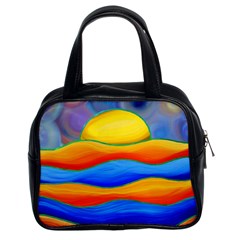 Paint Painting Landscape Scene Classic Handbag (two Sides) by Pakrebo