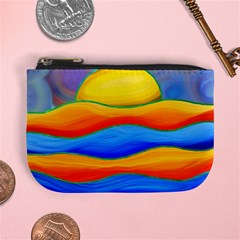 Paint Painting Landscape Scene Mini Coin Purse by Pakrebo