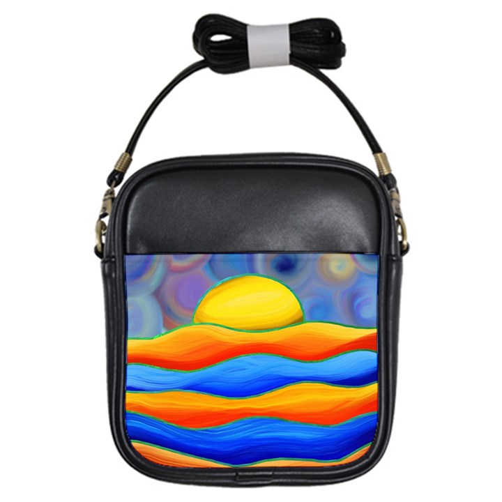 Paint Painting Landscape Scene Girls Sling Bag