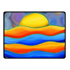 Paint Painting Landscape Scene Fleece Blanket (small) by Pakrebo