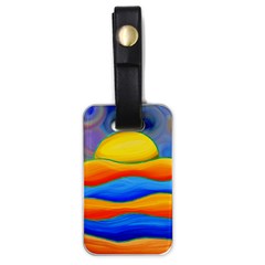 Paint Painting Landscape Scene Luggage Tags (one Side)  by Pakrebo