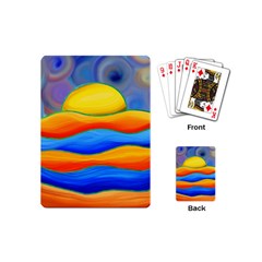 Paint Painting Landscape Scene Playing Cards (mini) by Pakrebo