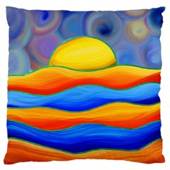 Paint Painting Landscape Scene Standard Flano Cushion Case (one Side) by Pakrebo