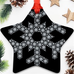 Snowflake Abstract Pattern Shape Ornament (star) by Pakrebo