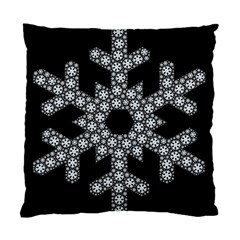 Snowflake Abstract Pattern Shape Standard Cushion Case (two Sides) by Pakrebo