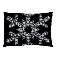 Snowflake Abstract Pattern Shape Pillow Case (two Sides) by Pakrebo