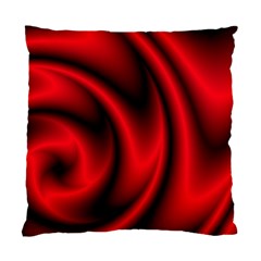 Background Red Color Swirl Standard Cushion Case (two Sides) by Pakrebo