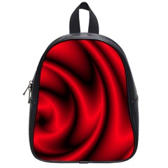 Background Red Color Swirl School Bag (small) by Pakrebo