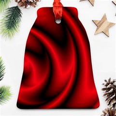 Background Red Color Swirl Ornament (bell) by Pakrebo