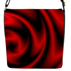 Background Red Color Swirl Flap Closure Messenger Bag (s) by Pakrebo