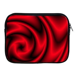 Background Red Color Swirl Apple Ipad 2/3/4 Zipper Cases by Pakrebo