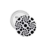 Dot Dots Round Black And White 1.75  Buttons Front