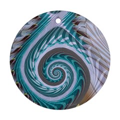 Spiral Fractal Swirl Whirlpool Ornament (round) by Pakrebo